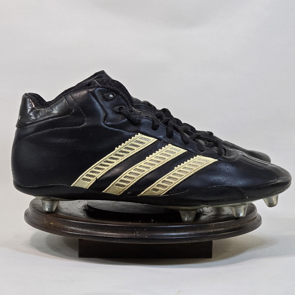 Adidas Predator‎ Powerserve Soccer Shoes Mens 10 Black Gold Cleats 2006 Model 44